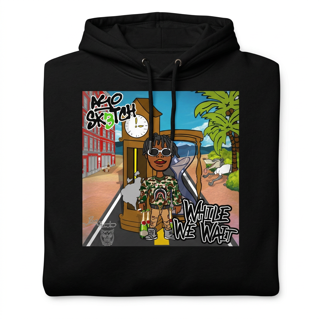 While We Wait Cover Hoodie